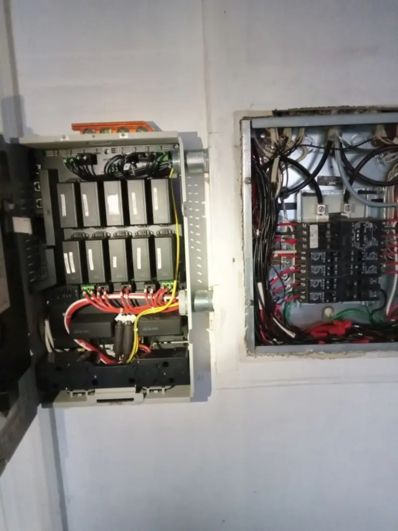 Electrical panel upgrade completed for Security Camera Wiring in El Cerrito